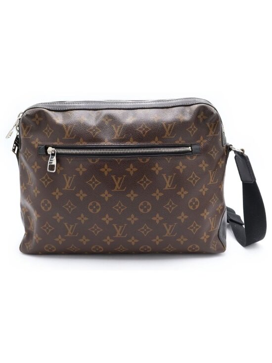 Louis Vuitton Handbags - Louis Vuitton Macassar Torres Shoulder Bag Brown Black Leather Silver